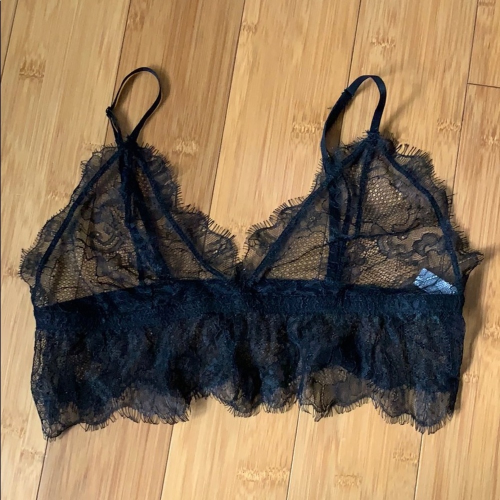 Black Lacey bralette